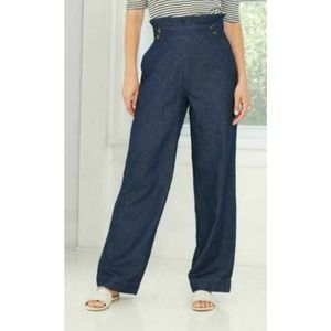 Woman's Wide-Leg High-Rise Jeans Multiple Sizes